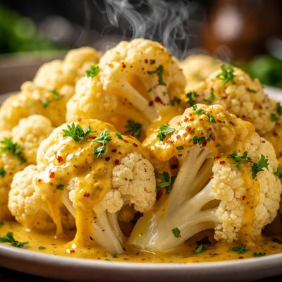 Image of Cauliflower with Tangy Mustard Sauce