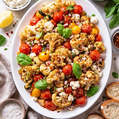 Image of Cauliflower with Tomato Feta