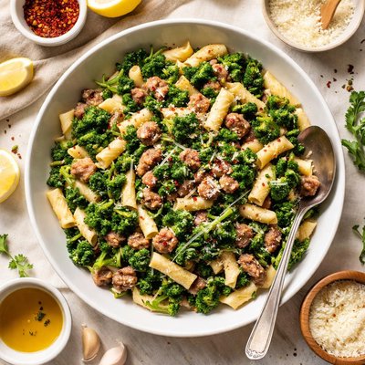 Image of Cavatelli with Sausage and Broccoli Rabe