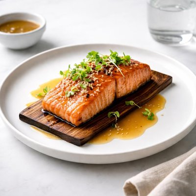 Image of Cedar Plank Salmon with Ginger Sauce