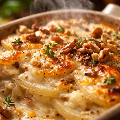 Image of Celeriac and Walnut Gratin