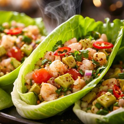 Image of Ceviche Lettuce Wraps
