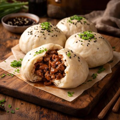 Image of Cha Siu Bao Sweet Barbecue Pork Buns