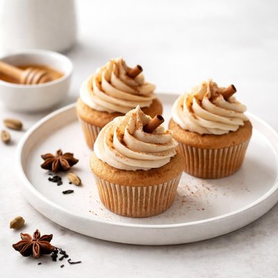 Image of Chai and Honey Cupcakes