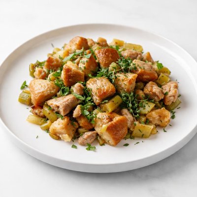 Image of Challah and Leek Turkey Stuffing
