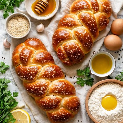 Image of Challah I Braided Egg Bread