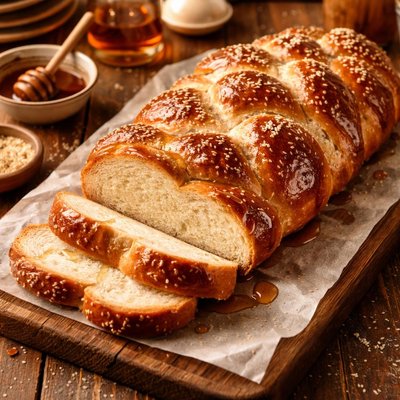 Image of Challah Ii with Maple Syrup Glaze Eggless Version