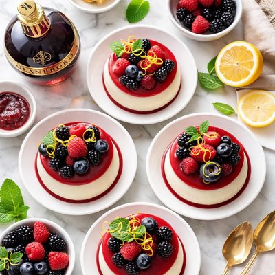 Image of Chambord Panna Cotta