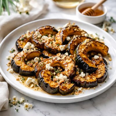 Image of Chamomile Glazed Roasted Acorn Squash