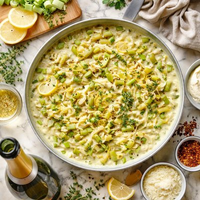 Image of Champagne Leek and Lemon Cream