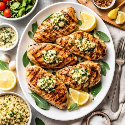 Image of Char Grilled Chicken with Sage Butter Aust Ww 4pts