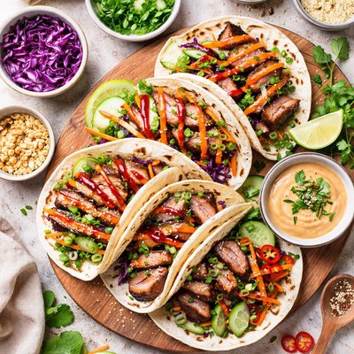 Image of Char Siu Pork Tortillas