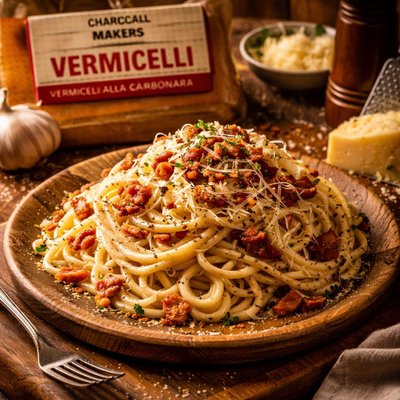 Image of Charcoal Makers Vermicelli Vermicelli Alla Carbonara