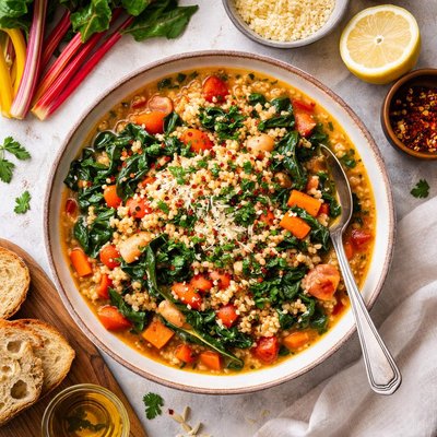 Image of Chard and Pearl Barley Stew