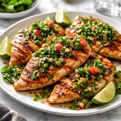 Image of Chargrilled Chicken with Cilantro Salsa