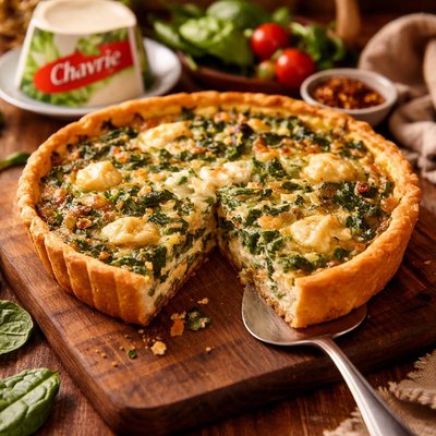 Image of Chavrie Spinach Quiche