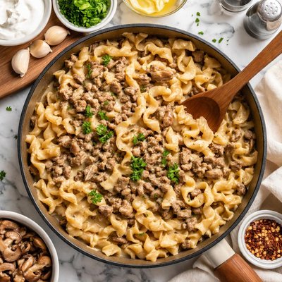 Image of Cheap Beef Stroganoff