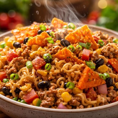 Image of Cheap Easy and Quick Doritos Ramen Salad