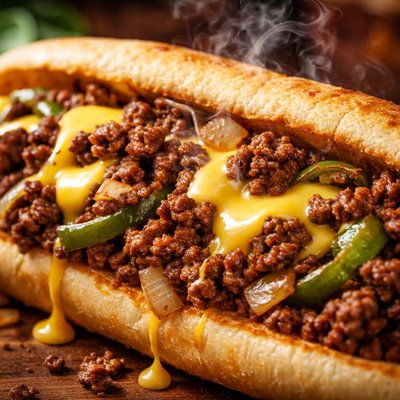 Image of Cheat Steak Subs Ground Beef Subs Whiz with
