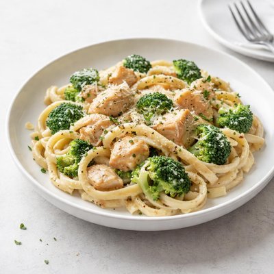 Image of Cheaters Chicken and Broccoli Alfredo