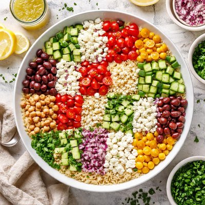 Image of Checkerboard Orzo Salad
