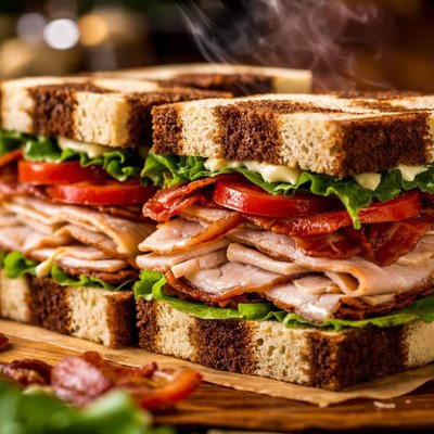 Image of Checkerboard Turkey Sandwiches