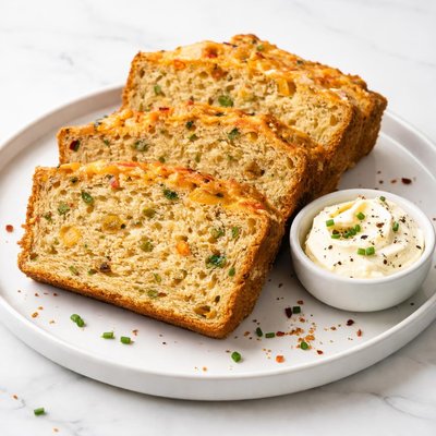 Image of Cheddar and Chile Beer Bread