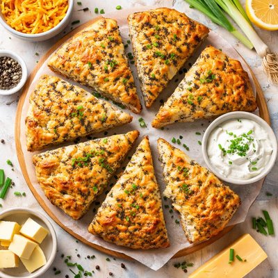 Image of Cheddar and Poppy Seed Potato Scones