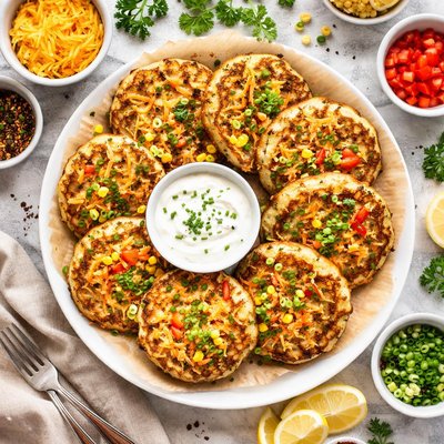 Image of Cheddar and Veggie Pancakes