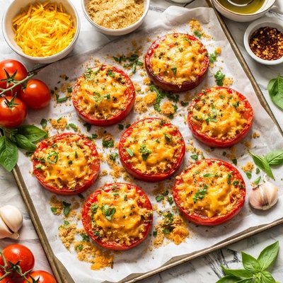 Image of Cheddar Baked Tomatoes