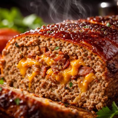 Image of Cheddar Cheese Bacon Meatloaf
