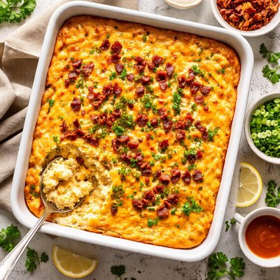 Image of Cheddar Cheese Grits Casserole