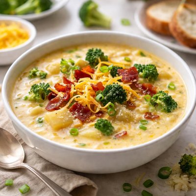 Image of Cheddar Cheese Potato Broccoli Soup