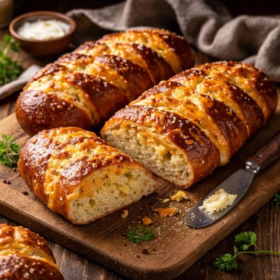Image of Cheddar Cheese Pretzel Bread