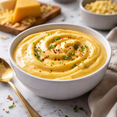 Image of Cheddar Cheese Sauce with a Bechamel Base