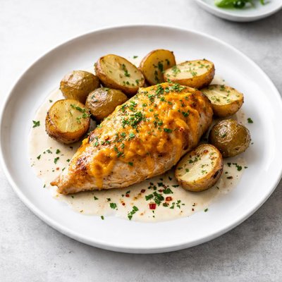 Image of Cheddar Chicken and Potatoes