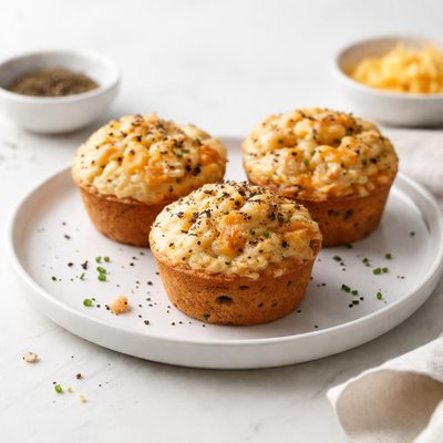 Image of Cheddar Coarse Black Pepper Muffins