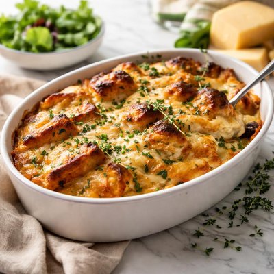 Image of Cheddar Gorgeous Cheese and Onion Bread and Butter Pudding