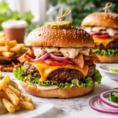 Image of Cheddar Horseradish Burgers