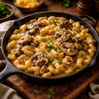 Image of Cheddar Mushroom Macaroni