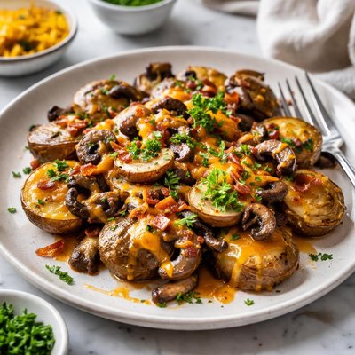 Image of Cheddar Mushroom Potatoes