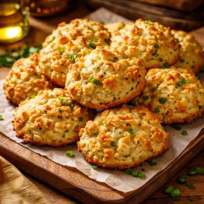 Image of Cheddar Scallion Drop Biscuits