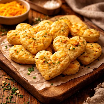 Image of Cheddar Shortbread Hearts