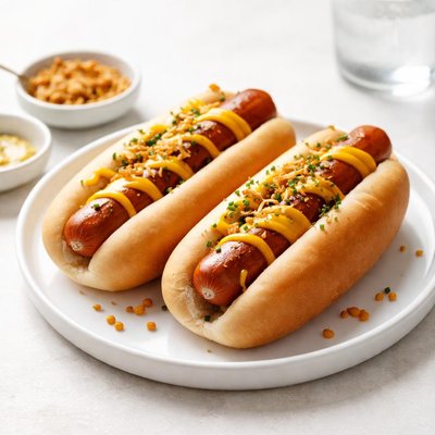 Image of Cheddar Stuffed Franks in Buns