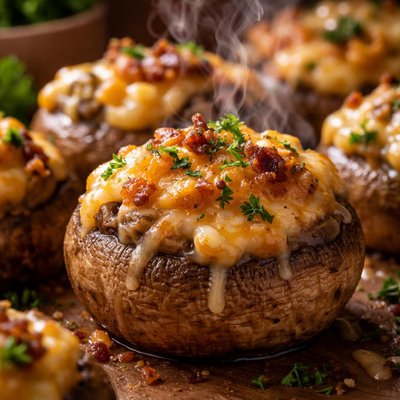Image of Cheddar Stuffed Mushrooms