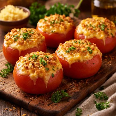 Image of Cheddar Stuffed Tomatoes