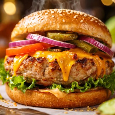 Image of Cheddar Turkey Burgers