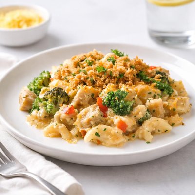 Image of Cheddar Turkey Casserole Oamc