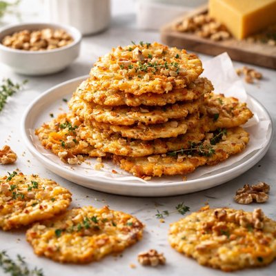 Image of Cheddar Walnut Crisps