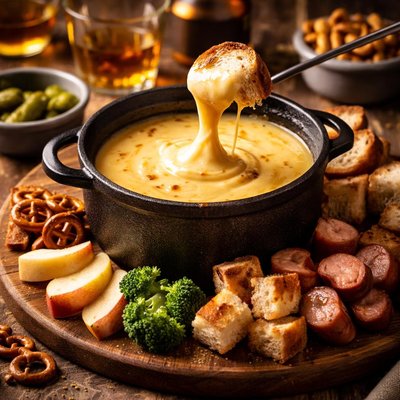 Image of Cheddar Whiskey Fondue